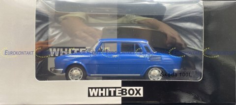 Skoda 100L blue model METAL WhiteBox 1:24 Skoda 100L blue model METAL WhiteBox 1:24