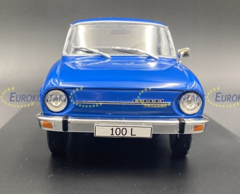 Skoda 100L blue model METAL WhiteBox 1:24 Skoda 100L blue model METAL WhiteBox 1:24