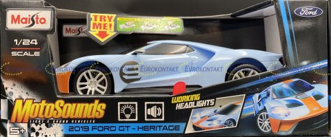 FORD GT Heritage 2019 światło/dźwięk Maisto 81238 FORD GT Heritage 2019 światło/dźwięk Maisto 81238