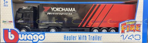 Mercedes Actros naczepa Yokohama Bburago 1:43 Mercedes Actros naczepa Yokohama Bburago 1:43