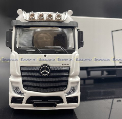Mercedes Actros naczepa + widlak Bburago 1:43 Mercedes Actros naczepa + widlak Bburago 1:43