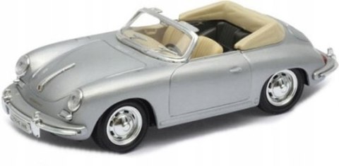 PORSCHE 356B cabrio silver 29390 model WELLY 1:24 PORSCHE 356B cabrio silver 29390 model WELLY 1:24
