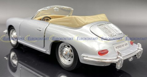 PORSCHE 356B cabrio silver 29390 model WELLY 1:24 PORSCHE 356B cabrio silver 29390 model WELLY 1:24