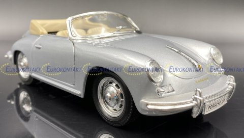 PORSCHE 356B cabrio silver 29390 model WELLY 1:24 PORSCHE 356B cabrio silver 29390 model WELLY 1:24