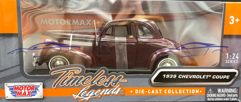 Chevrolet Coupe 1939 1:24 Motormax 73247 Chevrolet Coupe 1939 1:24 Motormax 73247