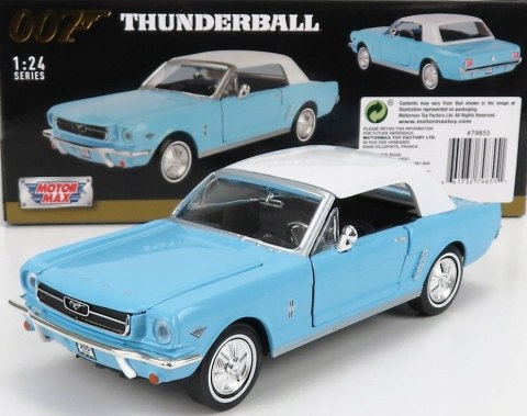 MUSTANG 1/2 1964 James Bond 1:24 Motormax 79855 MUSTANG 1/2 1964 James Bond 1:24 Motormax 79855