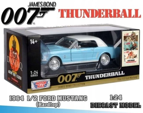 MUSTANG 1/2 1964 James Bond 1:24 Motormax 79855 MUSTANG 1/2 1964 James Bond 1:24 Motormax 79855