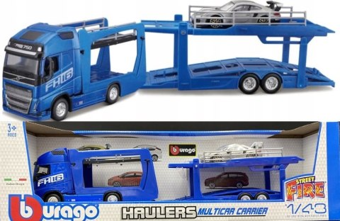 VOLVO FH16 laweta lora Porsche 911 Bburago 1:43 VOLVO FH16 laweta lora Porsche 911 Bburago 1:43