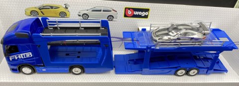 VOLVO FH16 laweta lora Porsche 911 Bburago 1:43 VOLVO FH16 laweta lora Porsche 911 Bburago 1:43