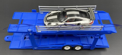 VOLVO FH16 laweta lora Porsche 911 Bburago 1:43 VOLVO FH16 laweta lora Porsche 911 Bburago 1:43