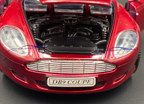Aston Martin DB9 Coupe 1:24 model Motormax 73321 Aston Martin DB9 Coupe 1:24 model Motormax 73321