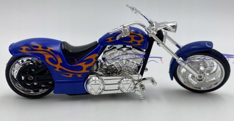 Chopper Iron CUSTOM niebieski:18 Motormax Chopper Iron CUSTOM niebieski:18 Motormax