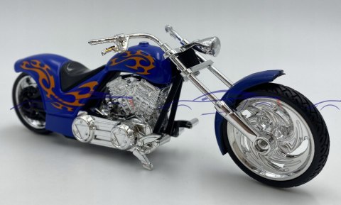 Chopper Iron CUSTOM niebieski:18 Motormax Chopper Iron CUSTOM niebieski:18 Motormax