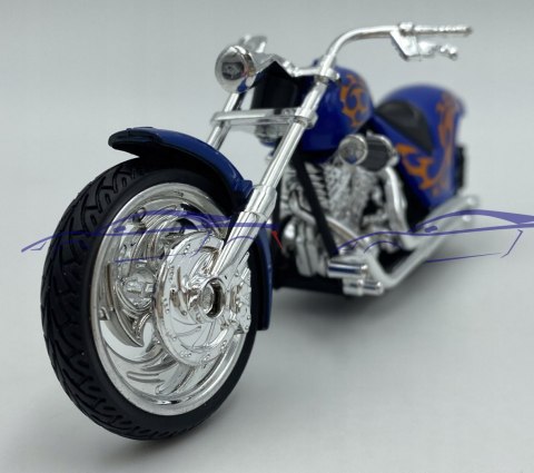 Chopper Iron CUSTOM niebieski:18 Motormax Chopper Iron CUSTOM niebieski:18 Motormax