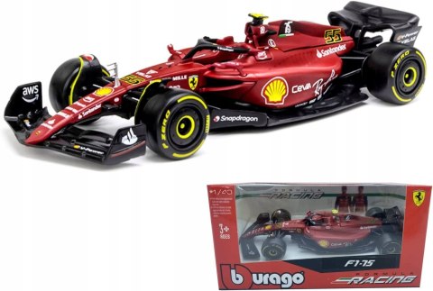F1 FERRARI F1-75 2022 C. Sainz #55 BBurago 1:43 F1 FERRARI F1-75 2022 C. Sainz #55 BBurago 1:43