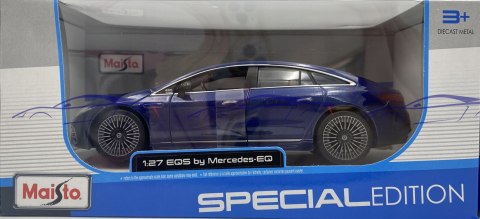 MERCEDES BENZ EQS 2022 1/27 dark blue Maisto 32902 MERCEDES BENZ EQS 2022 1/27 dark blue Maisto 32902