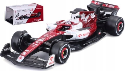 ALFA ROMEO C42 F1 2022 24 Guanyu KASK BBurago 1:43 ALFA ROMEO C42 F1 2022 24 Guanyu KASK BBurago 1:43