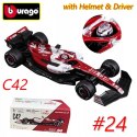 ALFA ROMEO C42 F1 2022 24 Guanyu KASK BBurago 1:43