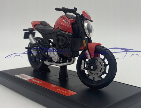 DUCATI Monster 2021 red motocykl model 1:18 Maisto DUCATI Monster 2021 red motocykl model 1:18 Maisto