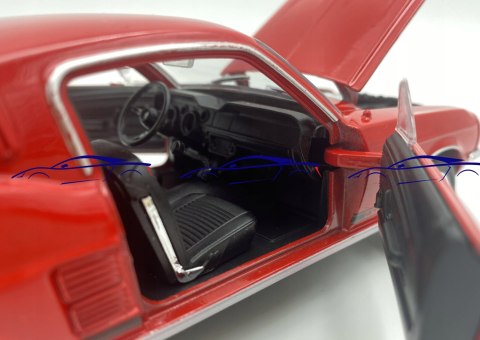 Ford MUSTANG GT 1967 red model 22522 Welly 1:24 Ford MUSTANG GT 1967 red model 22522 Welly 1:24