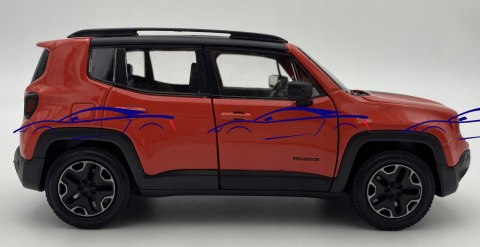 JEEP Renegade red model 24071 Welly 1:24 JEEP Renegade red model 24071 Welly 1:24