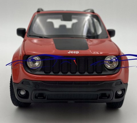 JEEP Renegade red model 24071 Welly 1:24 JEEP Renegade red model 24071 Welly 1:24