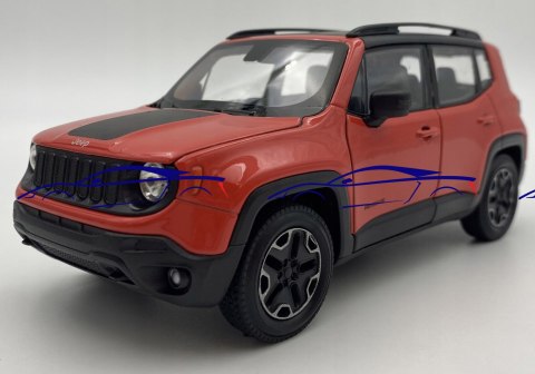 JEEP Renegade red model 24071 Welly 1:24 JEEP Renegade red model 24071 Welly 1:24