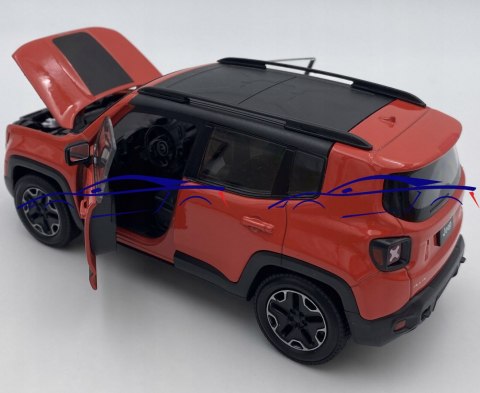 JEEP Renegade red model 24071 Welly 1:24 JEEP Renegade red model 24071 Welly 1:24