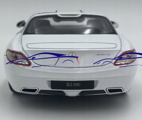 MERCEDES AMG SLS samochód model 24025 Welly 1:24 MERCEDES AMG SLS samochód model 24025 Welly 1:24