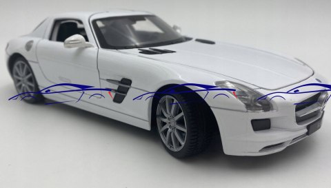 MERCEDES AMG SLS samochód model 24025 Welly 1:24 MERCEDES AMG SLS samochód model 24025 Welly 1:24