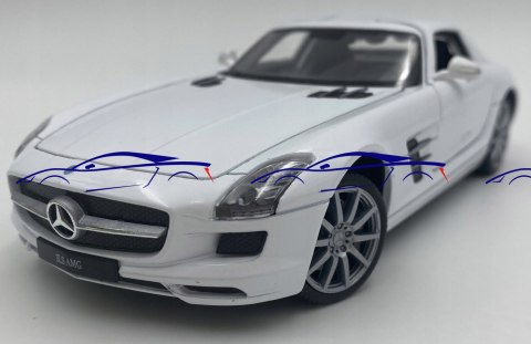 MERCEDES AMG SLS samochód model 24025 Welly 1:24 MERCEDES AMG SLS samochód model 24025 Welly 1:24