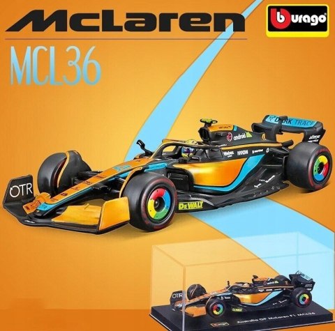 McLaren MCL36 F1 2022 #4 Norris KASK BBurago 1:43 McLaren MCL36 F1 2022 #4 Norris KASK BBurago 1:43