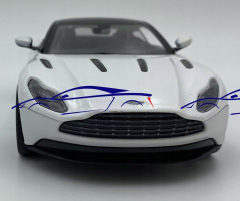Aston Martin DB11 white 1:24 model Motormax 79345 Aston Martin DB11 white 1:24 model Motormax 79345