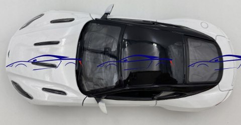 Aston Martin DB11 white 1:24 model Motormax 79345 Aston Martin DB11 white 1:24 model Motormax 79345