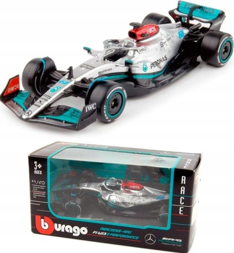 Bolid F1 MERCEDES W13 E #63 Russell Bburago 1:43 Bolid F1 MERCEDES W13 E #63 Russell Bburago 1:43