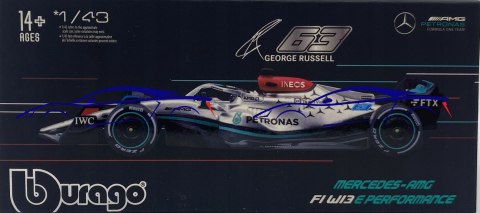Bolid F1 Mercedes W13 63 Russell KASK BBurago 1:43 Bolid F1 Mercedes W13 63 Russell KASK BBurago 1:43