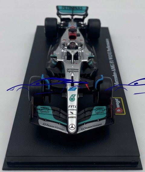 Bolid F1 Mercedes W13 63 Russell KASK BBurago 1:43 Bolid F1 Mercedes W13 63 Russell KASK BBurago 1:43