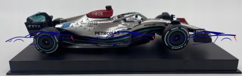 Bolid F1 Mercedes W13 63 Russell KASK BBurago 1:43 Bolid F1 Mercedes W13 63 Russell KASK BBurago 1:43