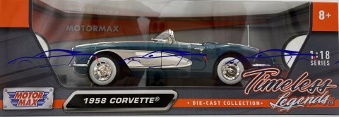 Chevrolet CORVETTE 1958 1:18 model Motormax 73109 Chevrolet CORVETTE 1958 1:18 model Motormax 73109