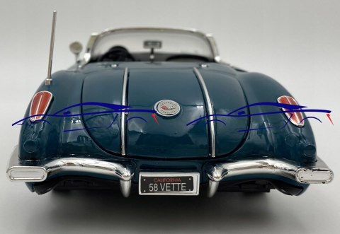 Chevrolet CORVETTE 1958 1:18 model Motormax 73109 Chevrolet CORVETTE 1958 1:18 model Motormax 73109