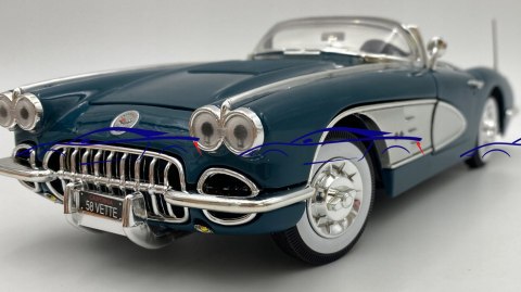 Chevrolet CORVETTE 1958 1:18 model Motormax 73109 Chevrolet CORVETTE 1958 1:18 model Motormax 73109