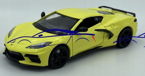 Chevrolet Corvette C8 2020 1:24 Motormax 79360 Chevrolet Corvette C8 2020 1:24 Motormax 79360