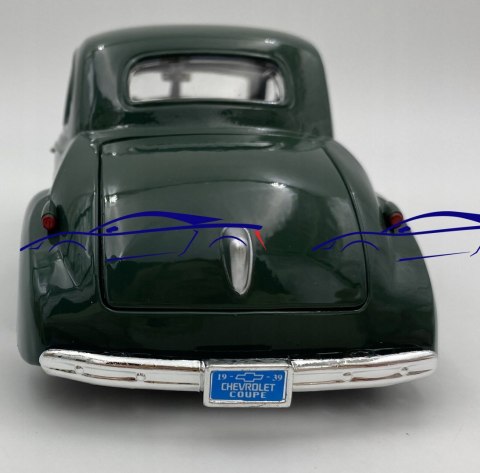 Chevrolet Coupe 1939 green 1:24 Motormax 73247 Chevrolet Coupe 1939 green 1:24 Motormax 73247