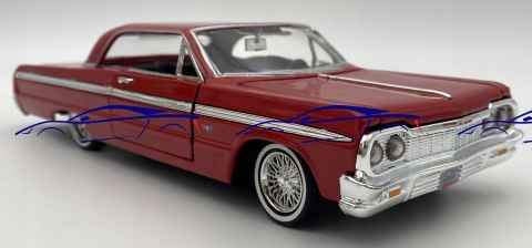Chevrolet Impala red 1964 1:24 Motormax 73259 Chevrolet Impala red 1964 1:24 Motormax 73259
