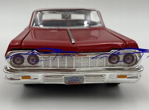 Chevrolet Impala red 1964 1:24 Motormax 73259 Chevrolet Impala red 1964 1:24 Motormax 73259