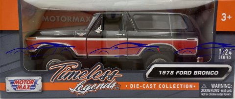 Ford Bronco (hard top) 1978 1:24 Motormax 79371 Ford Bronco (hard top) 1978 1:24 Motormax 79371