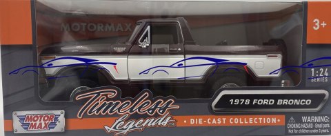 Ford Bronco (open top) 1978 1:24 Motormax 79372 Ford Bronco (open top) 1978 1:24 Motormax 79372