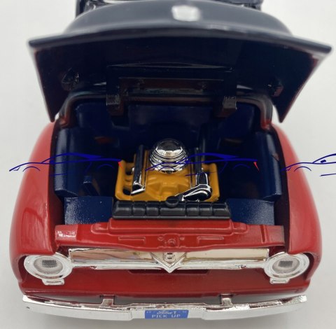 Ford F-100 PICKUP 1956 GULF 1:24 Motormax 79647 Ford F-100 PICKUP 1956 GULF 1:24 Motormax 79647