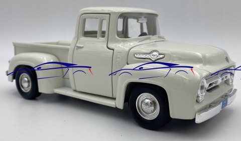 Ford F-100 Pickup 1956 1:24 Motormax 73235 Ford F-100 Pickup 1956 1:24 Motormax 73235