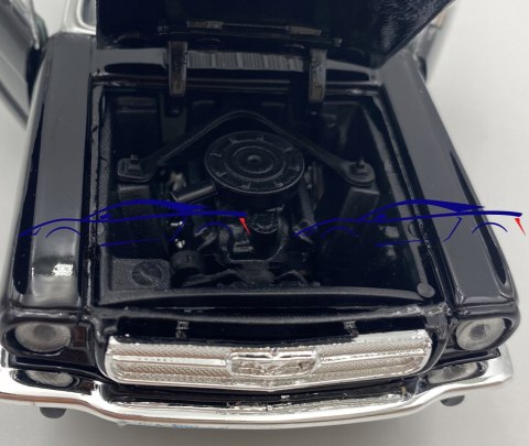 Ford MUSTANG 1/2 coupe 1964 1:24 Motormax 73273 Ford MUSTANG 1/2 coupe 1964 1:24 Motormax 73273